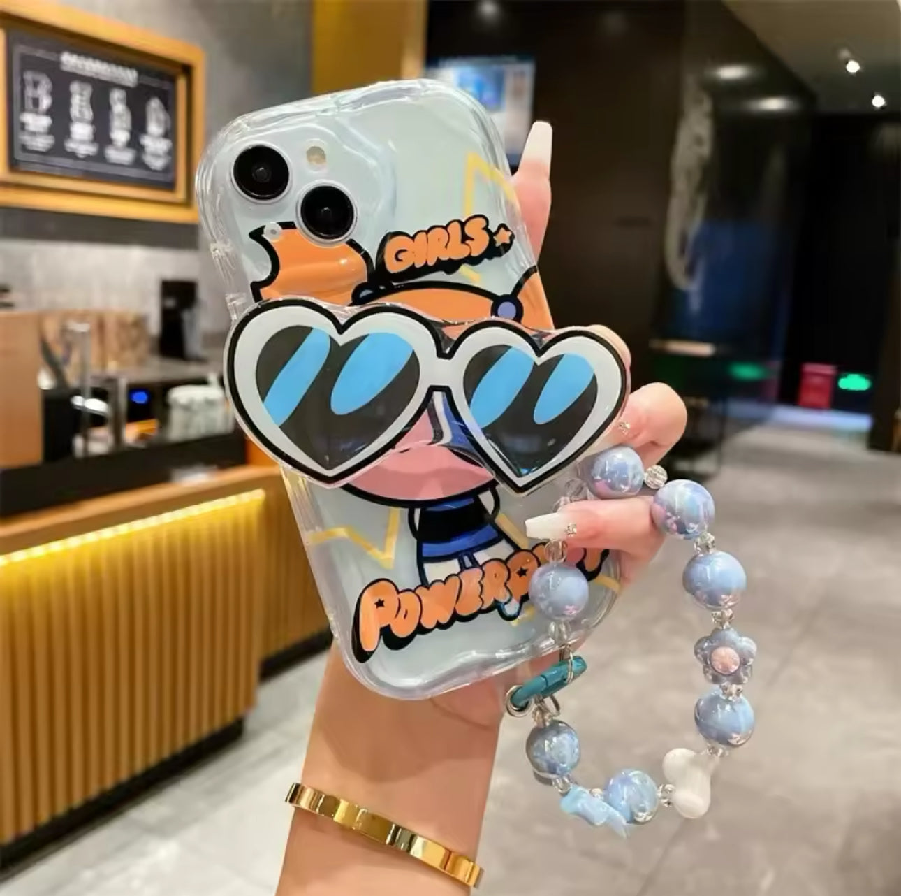 Powerpuff Girls Phone Case and Powerpuff Keychain Bundle