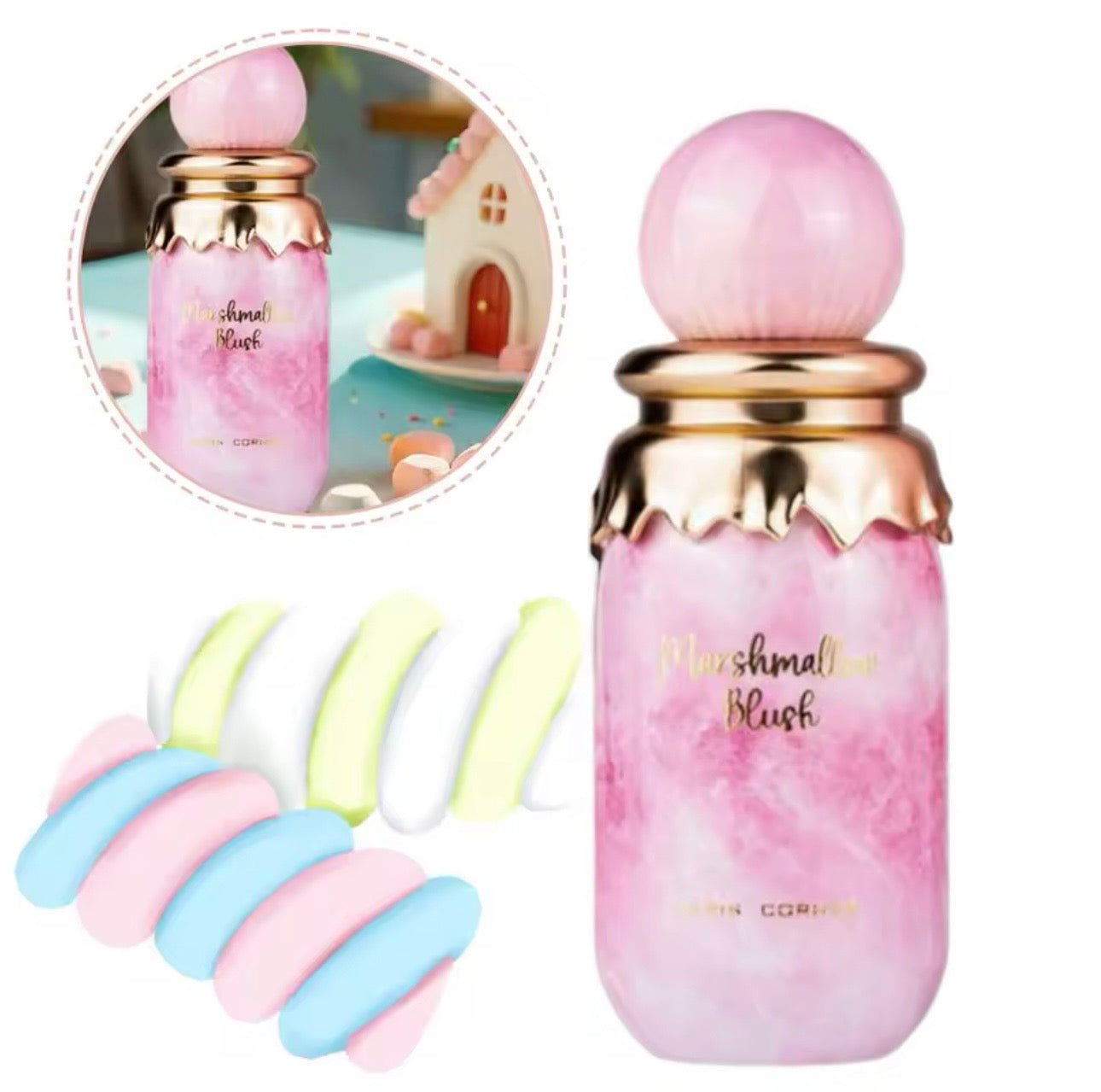 Marshmallow Blush Eau de Perfume Strawberry, Marshmallow & Vanilla Sweet Fragrance for Women