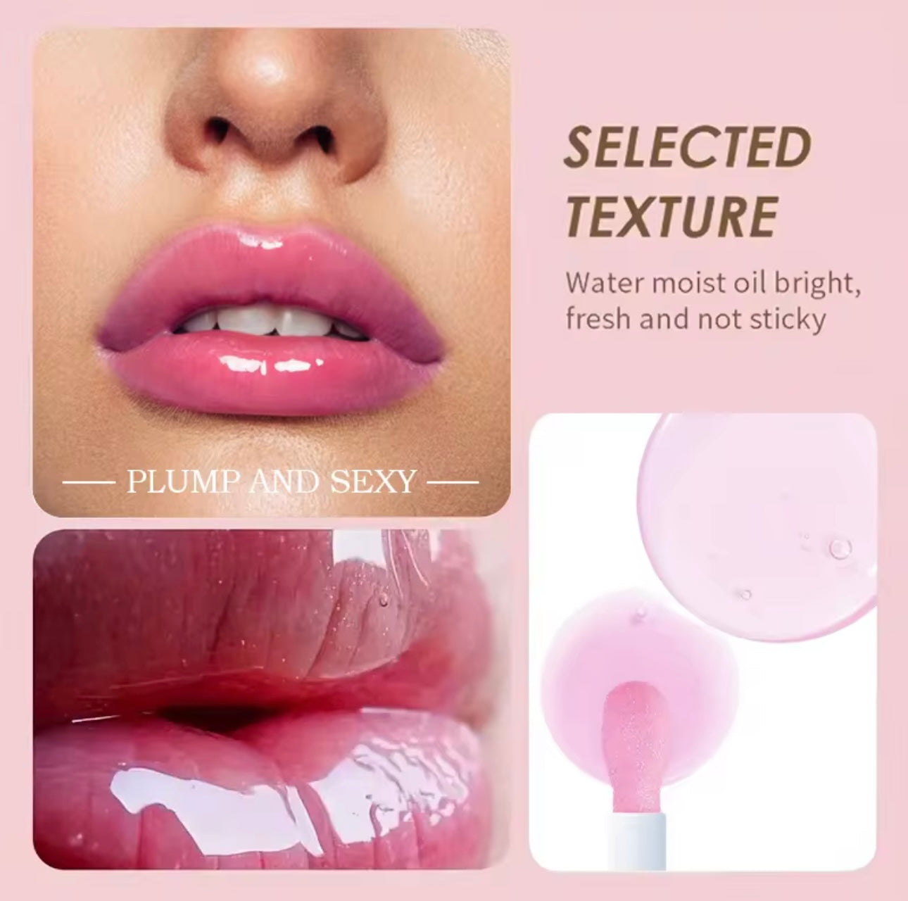 Color Changing pH Balance Lip Oil Gloss. Moisturizing Glossy Shine, Long Lasting Hydration | Lightweight